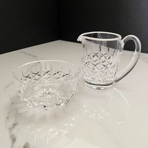 Large Sugar Creamer SET - Kerry Pattern by Waterford Crystal